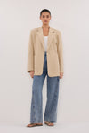 LOUIE NATURAL PATCH POCKET BLAZER