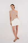 BROOKLYN WHITE SKORT