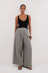 ELIAS CHARCOAL LINEN BLEND PANT