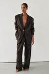 EDEN BITTER CHOC TAILORED PANT