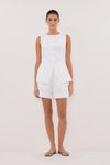 ALESSIA WHITE LINEN VEST