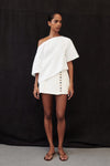 DEMI CREAM TAILORED SKORT